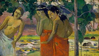 Three Tahitian Women Paul Gauguin